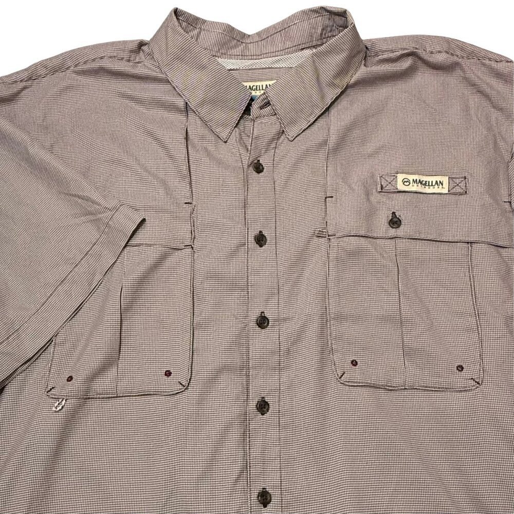 Magellan Outdoors Men's Aransas Pass‎ Heather Short Sleeve Fishing Shirt - XXL